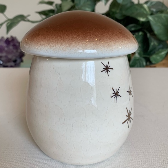 Atomic Starburst Mug Cup W Mushroom Lid Chrissy Teigen Stoneware Coffee Tea 18oz - Picture 2 of 13